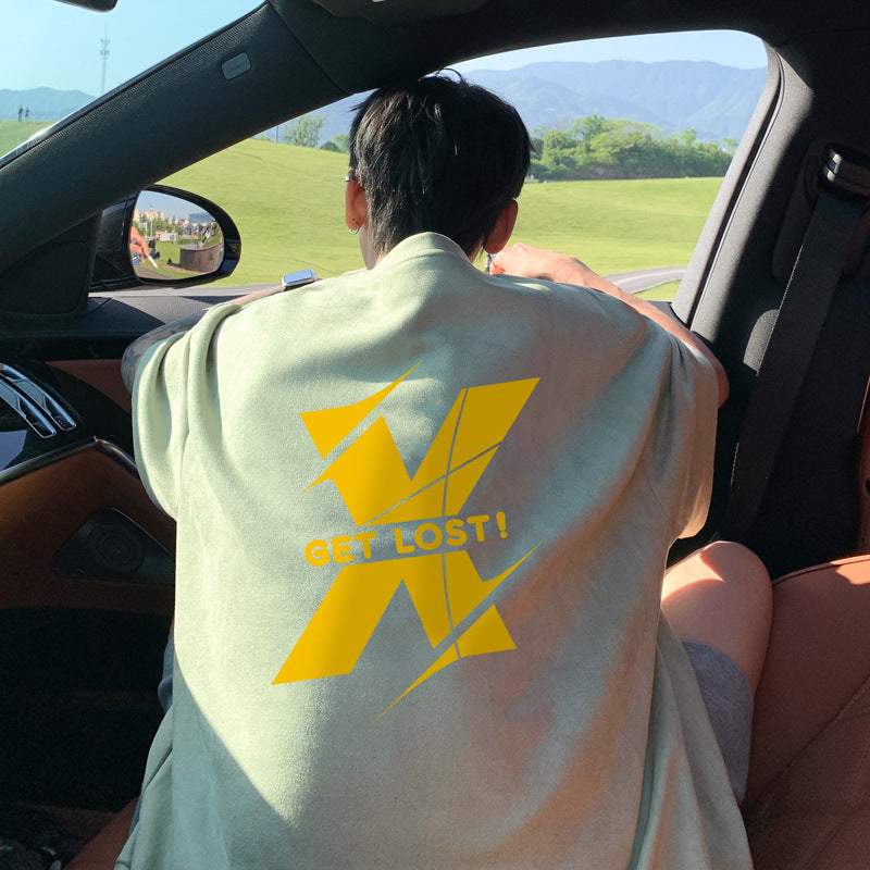 American Retro Oversized Men's Wear T-shirt