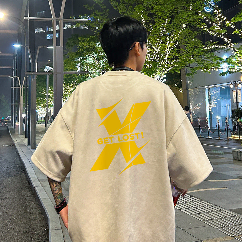 American Retro Oversized Men's Wear T-shirt