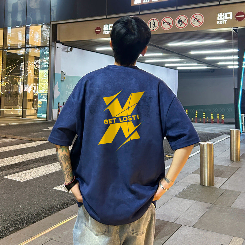 American Retro Oversized Men's Wear T-shirt