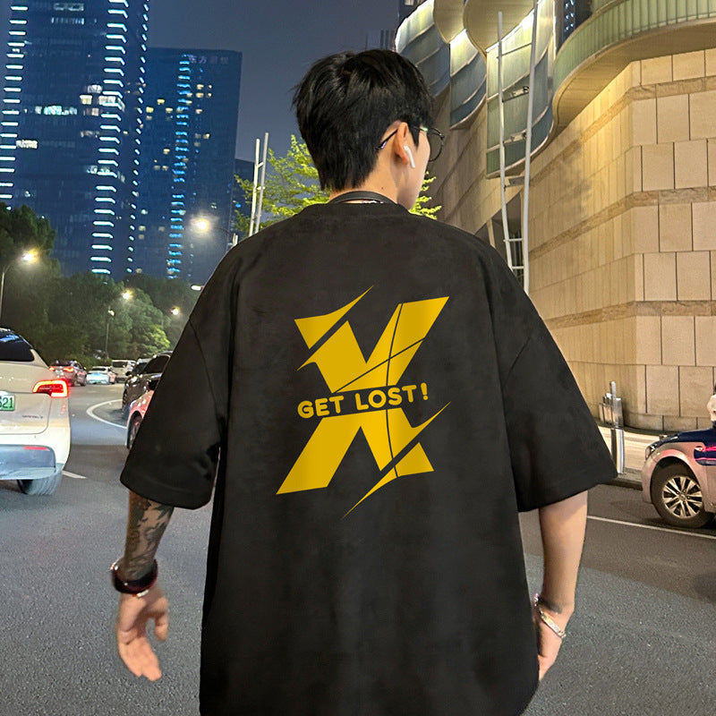 American Retro Oversized Men's Wear T-shirt