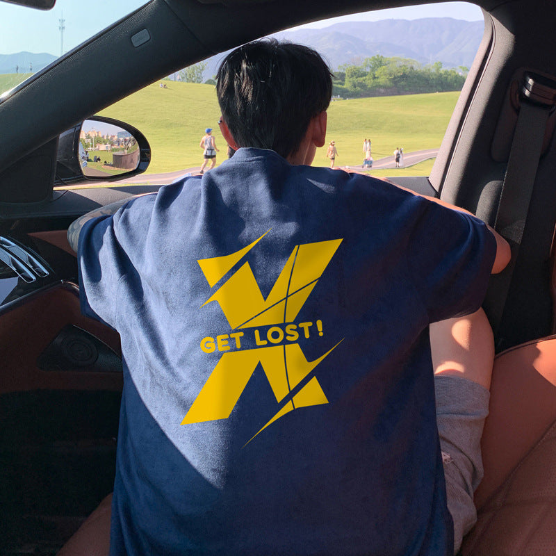 American Retro Oversized Men's Wear T-shirt