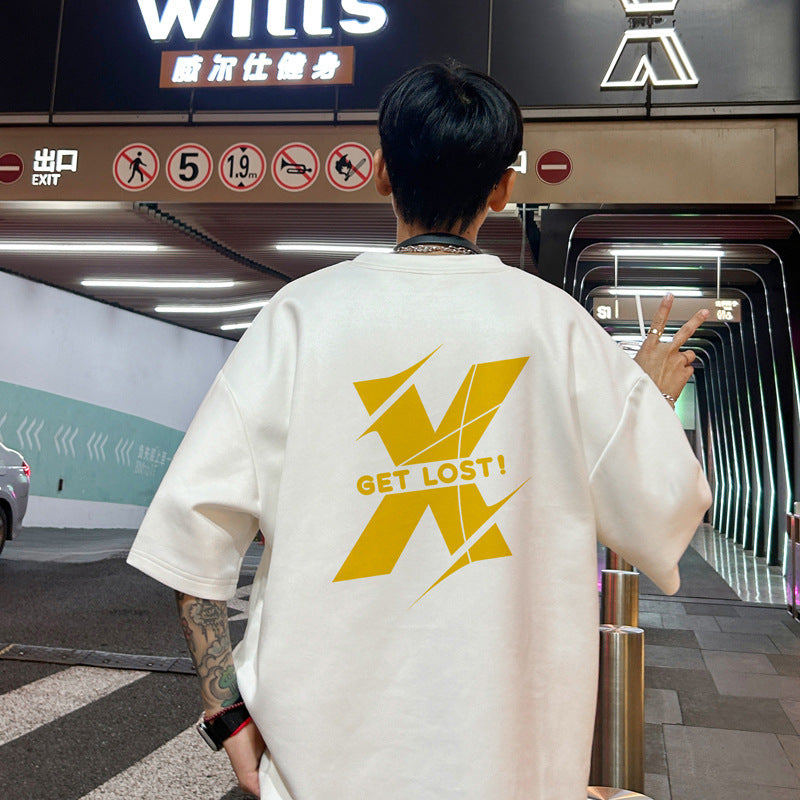 American Retro Oversized Men's Wear T-shirt